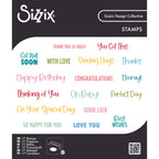 Sizzix Essential Sentiments Clear Stamps Set 667149