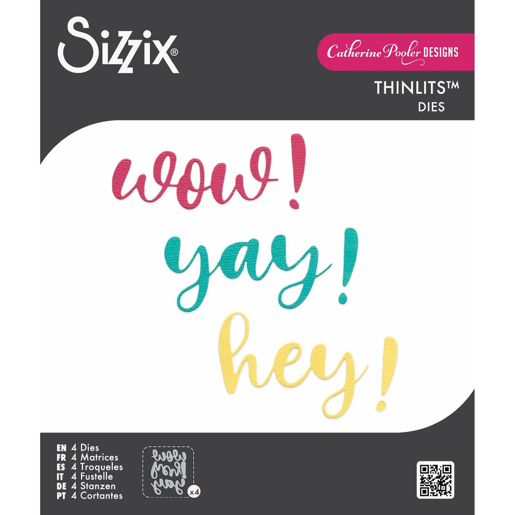 Sizzix Exclamation Word Thinlits Dies 666993