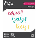 Sizzix Exclamation Word Thinlits Dies 666993