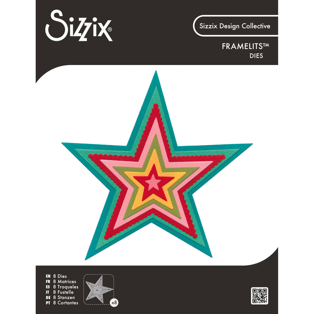 Sizzix Fancy Stars Framelits Die Set 667145