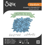 Sizzix Floral Bouquet Framelits Die and Stamp Set 667082