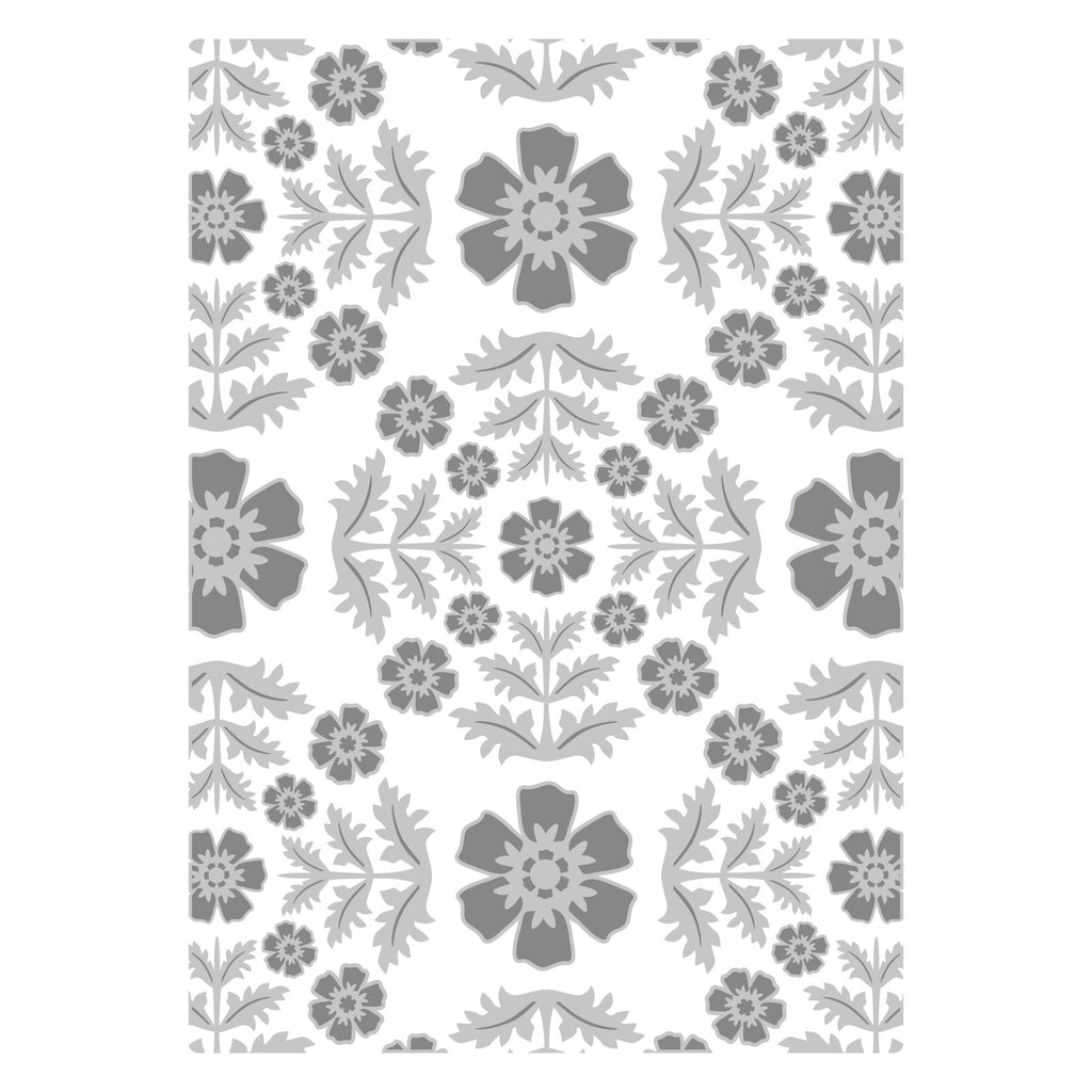 Sizzix Floral Damask A5 Embossing Folder 666765 product image