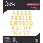 Sizzix Folk Alphabet Thinlits Die Set 667114