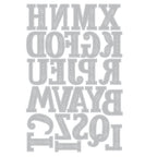 Sizzix Folk Alphabet Thinlits Die Set 667114 letters