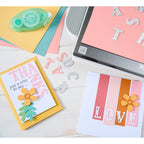 Sizzix Folk Alphabet Thinlits Die Set 667114 thanks