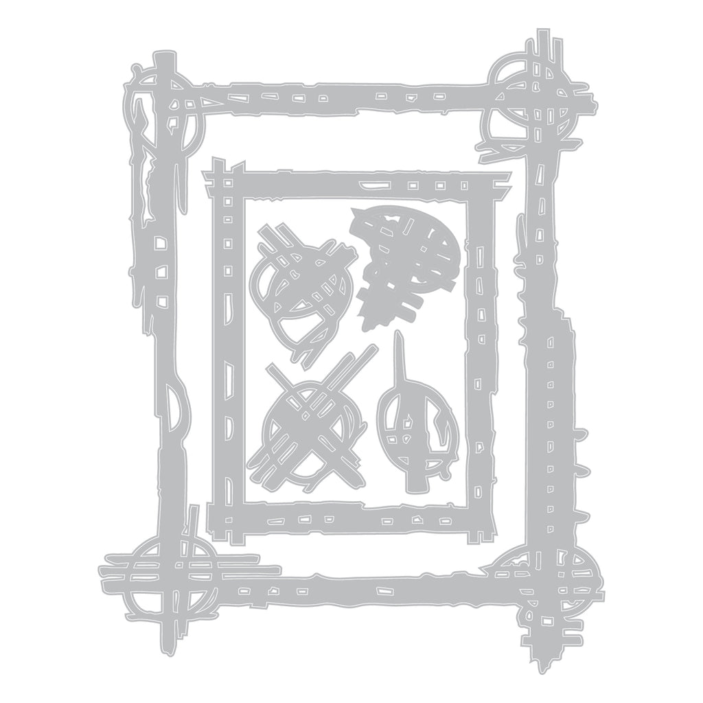 Sizzix Framed Thinlits Dies 667233 outline