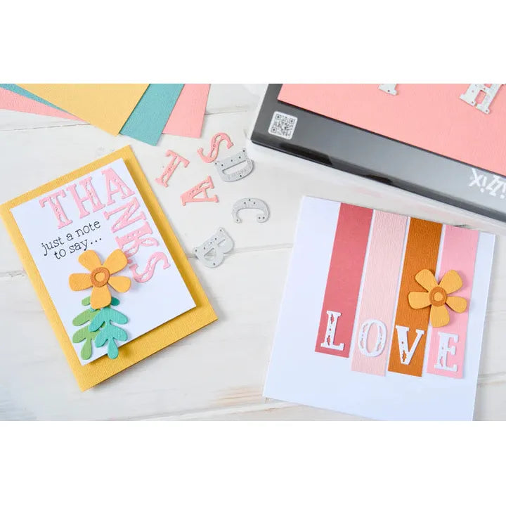 Sizzix Friendly Florals Thinlits Die Set 667115 love