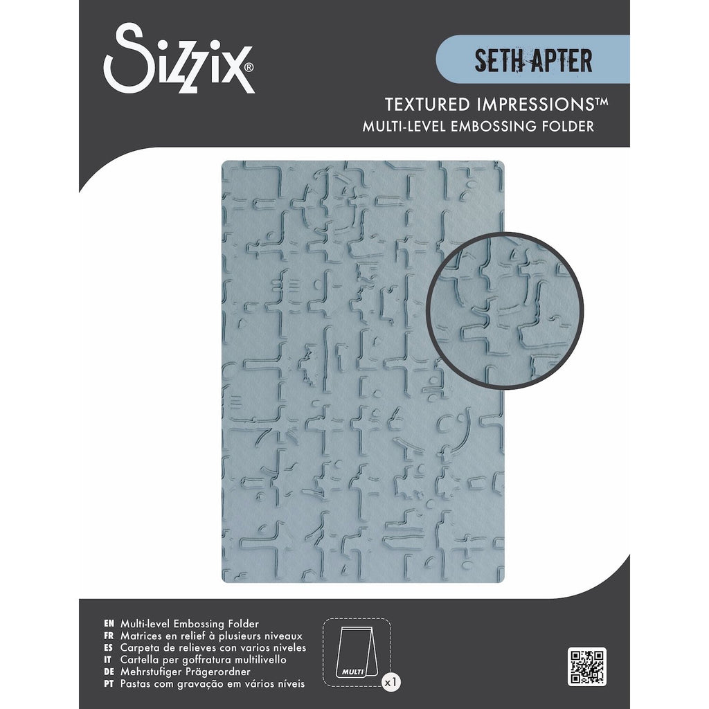 Sizzix Grid Graph ML Embossing Folder 667020
