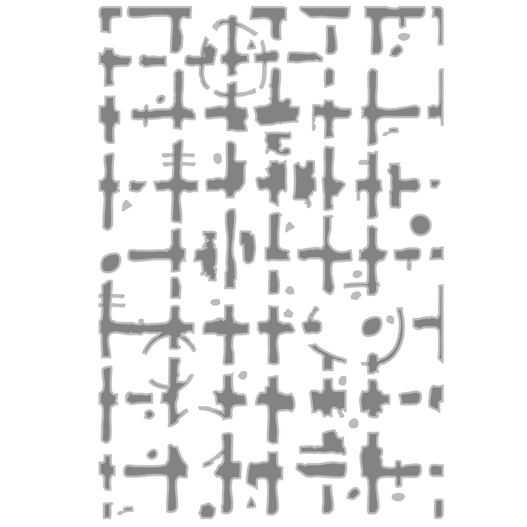 Sizzix Grid Graph ML Embossing Folder 667020 die