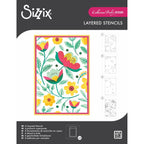 Sizzix Happy Garden 2 A6 Layered Stencils 666996