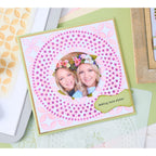 Sizzix Layered Stencils Plate and Pattern 666766 warm wishes