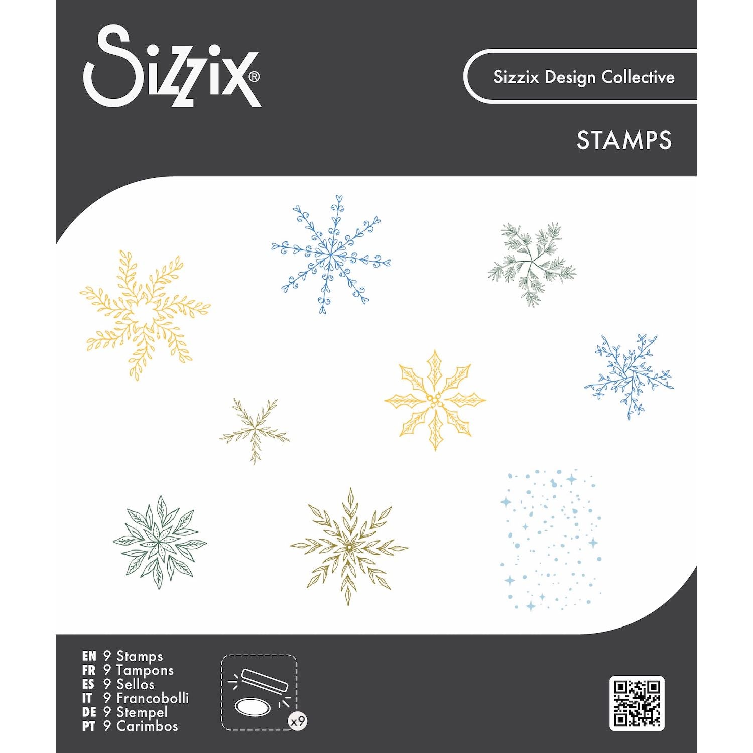 Sizzix Let it Snow Clear Stamps Set 667121