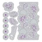 Sizzix Lovely Lace Thinlits Die Set 667165 outline