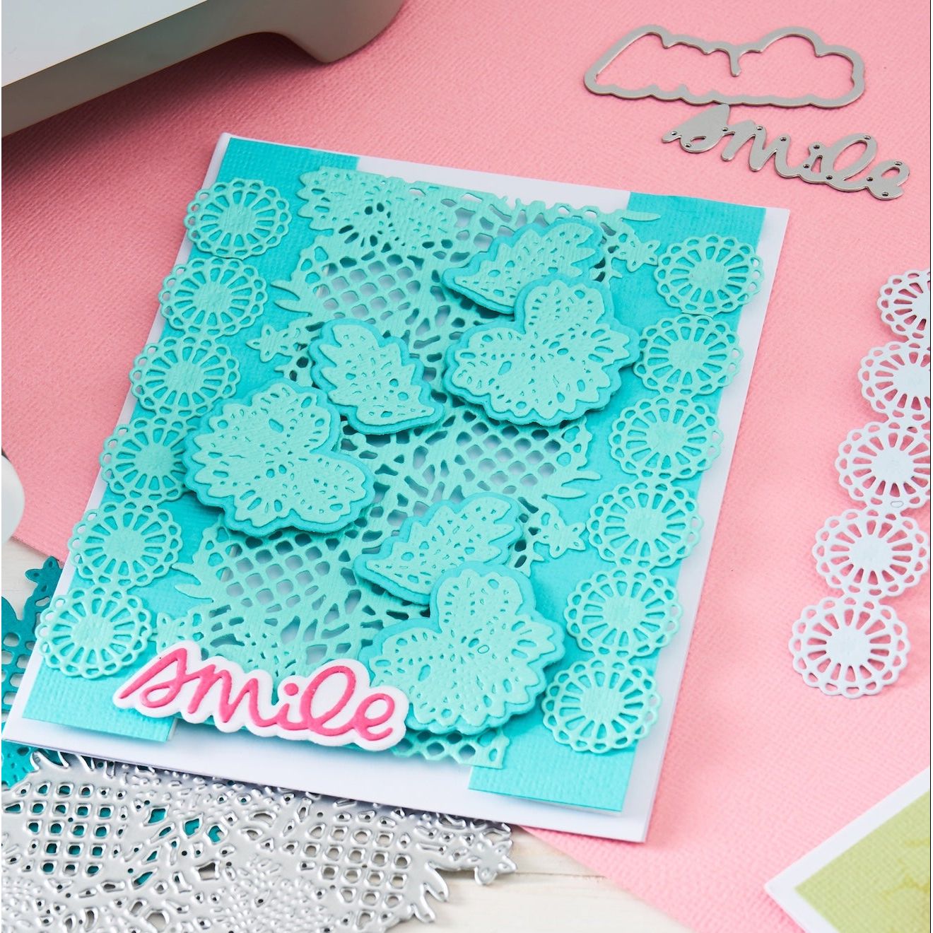 Sizzix Lovely Lace Thinlits Die Set 667165 smile
