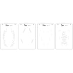 Sizzix Merry and Bright 3 A6 Layered Stencils 666737 line art