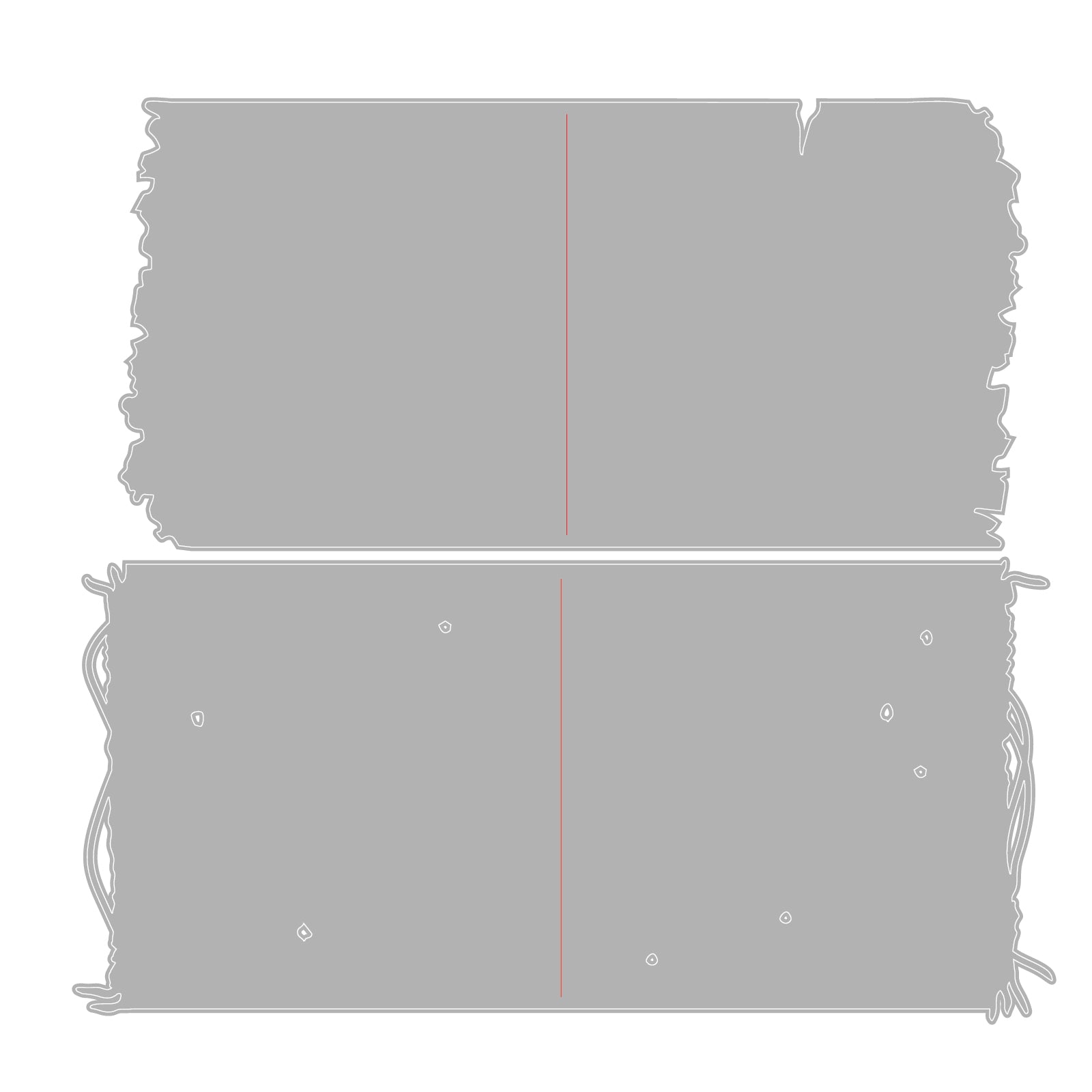 Sizzix Mini Page Duo Thinlits Die Set 667052 outline