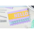 Sizzix Nora Alphabet and Numbers Die Bundle hello 