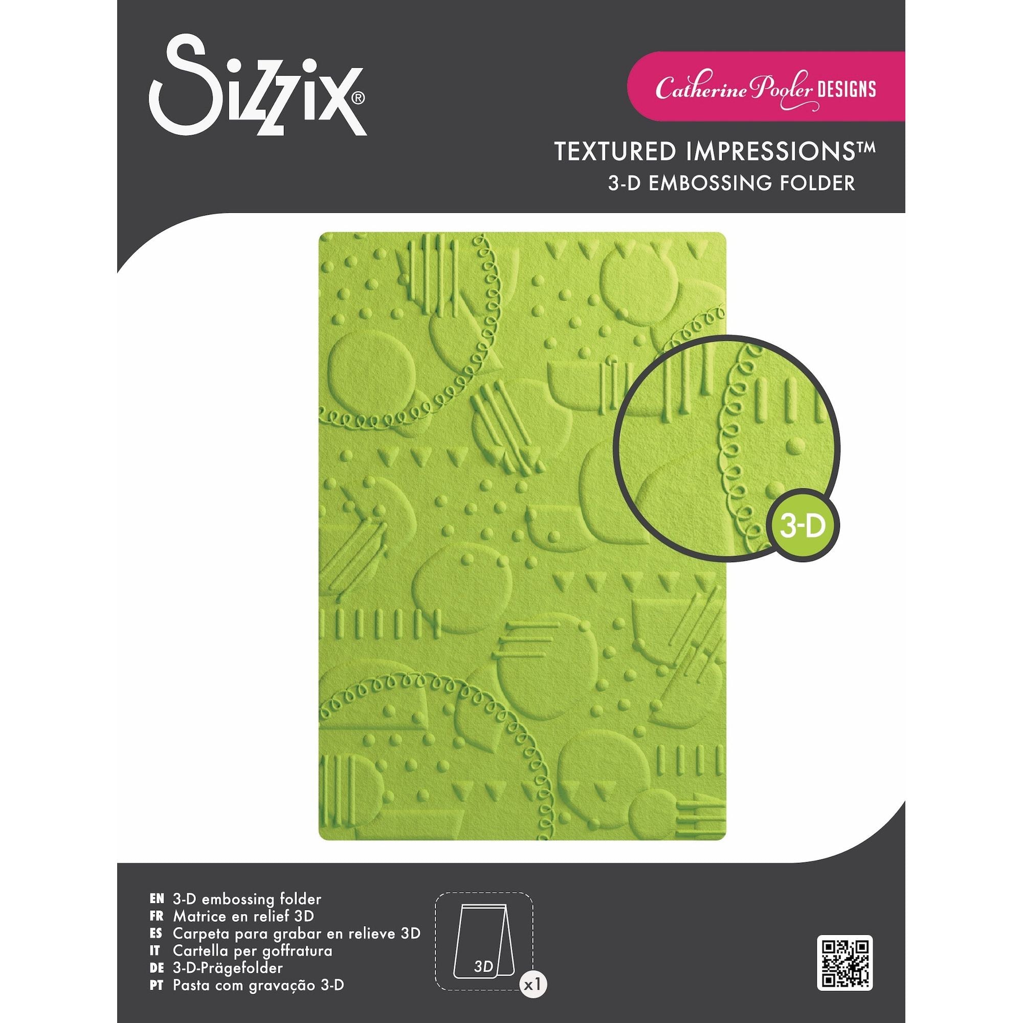 Sizzix On the Spot 3D Textured Impressions Embossing Folder 666995