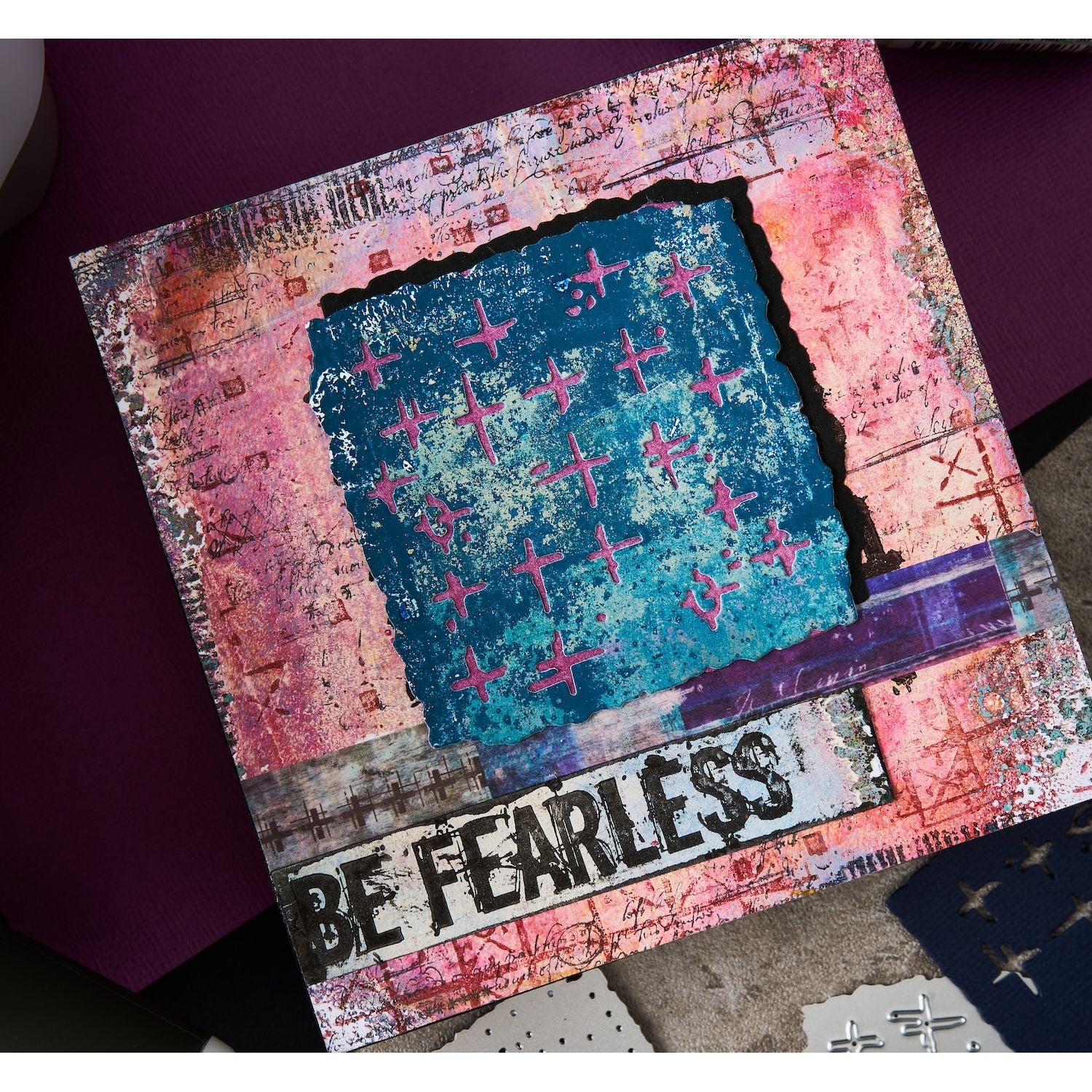 Sizzix Paper Cutz 2 Thinlits Die Set 667053 be fearless