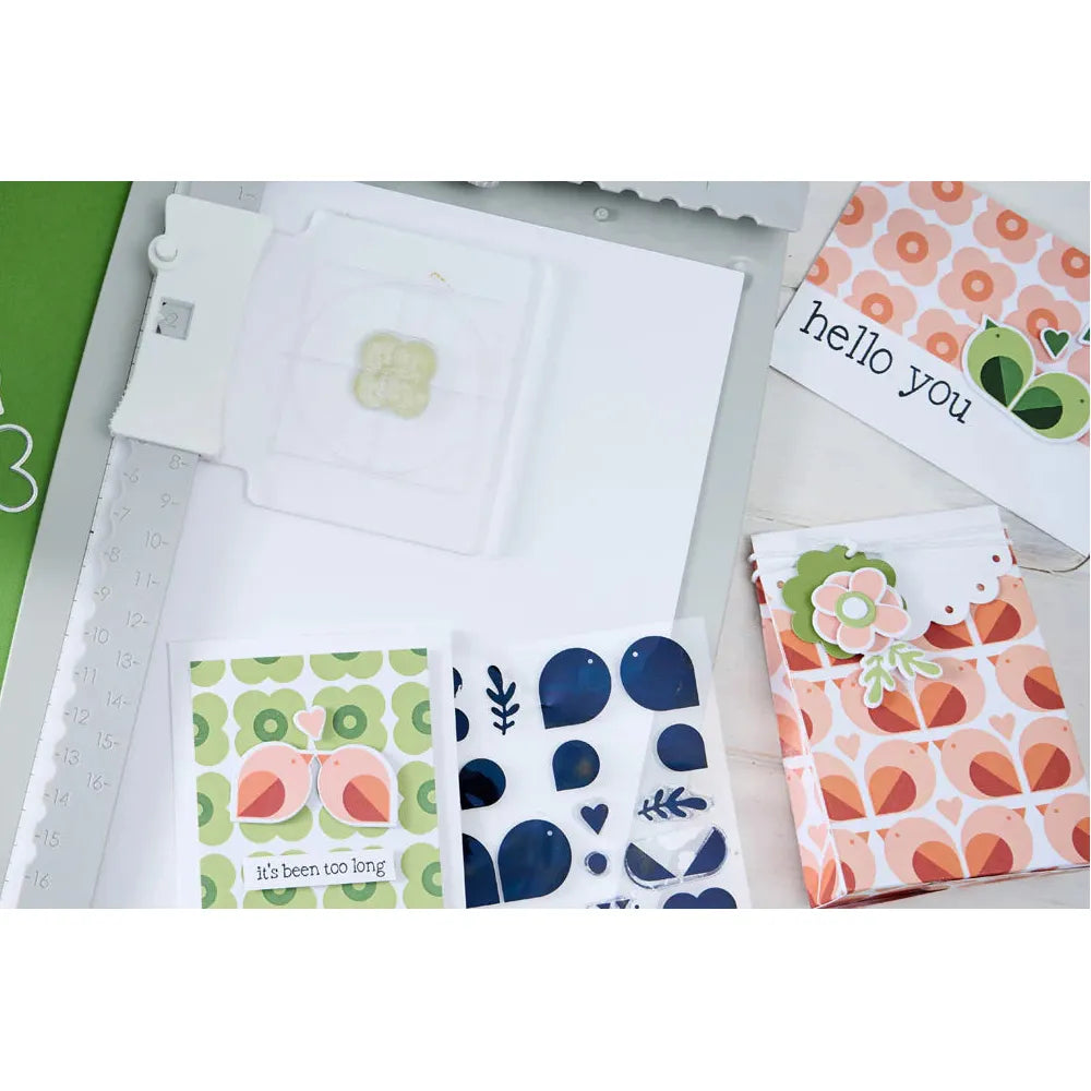 Sizzix Print and Pattern Birds and Blooms 1 Clear Stamps 667109 hello you