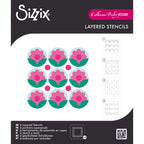 Sizzix Print and Pattern Daisy Mini Layered Stencils 667113