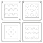 Sizzix Print and Pattern Daisy Mini Layered Stencils 667113 patterns