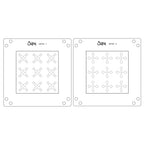 Sizzix Print and Pattern Fanciful Snowflakes Mini Layered Stencils 667124 line work