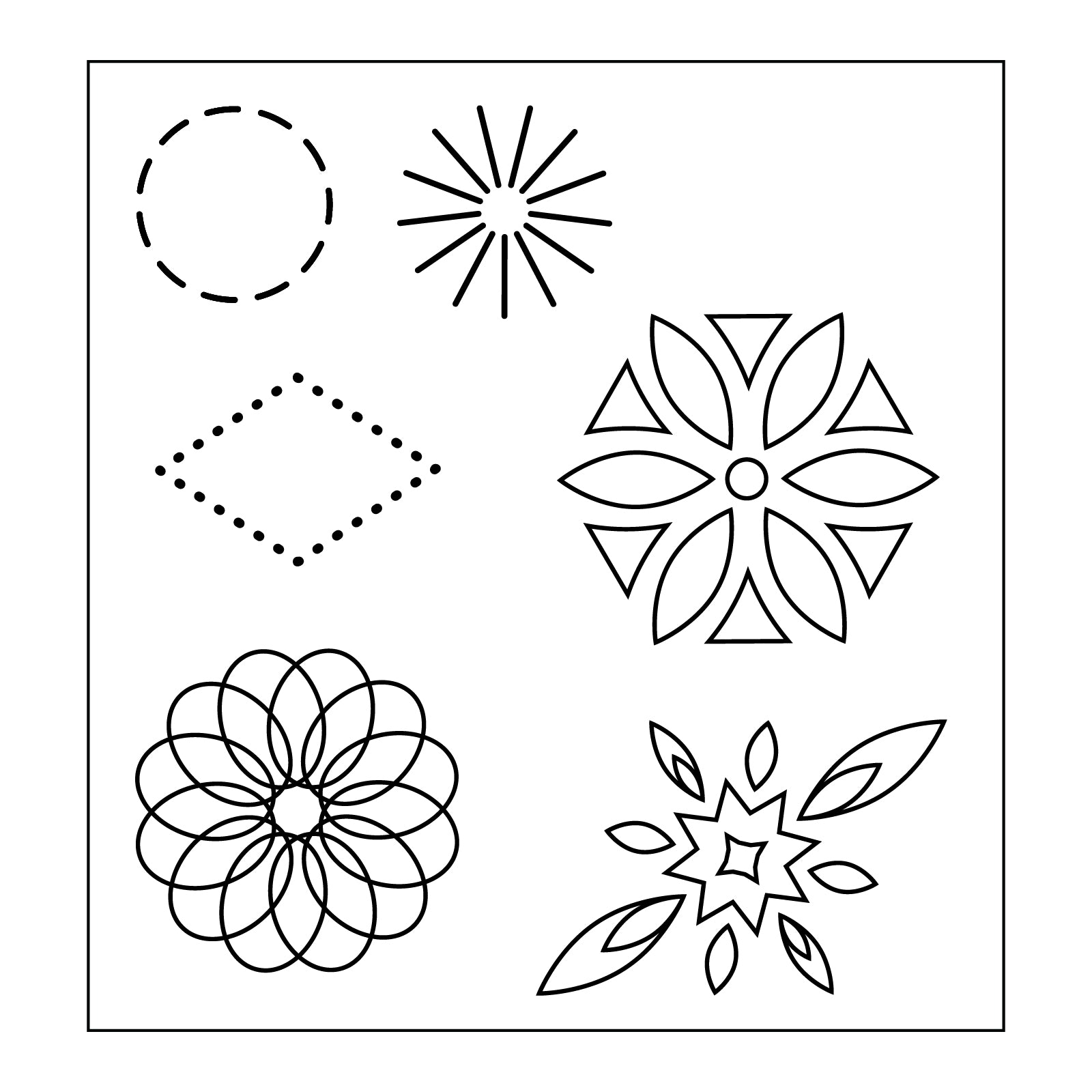 Sizzix Print and Pattern Tool 667098 patterns