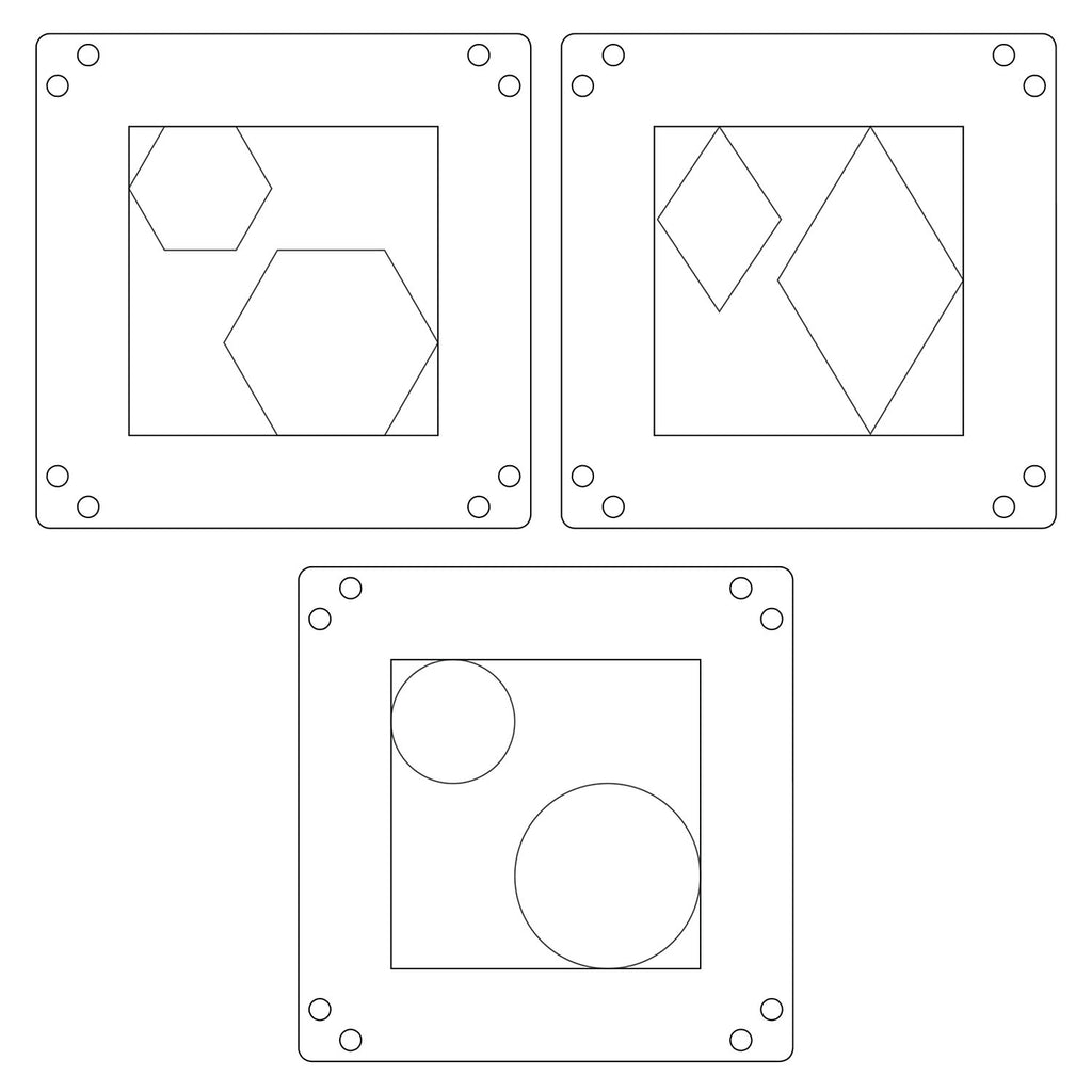 Sizzix Print and Pattern Tool Plus Converter Bundle stencils