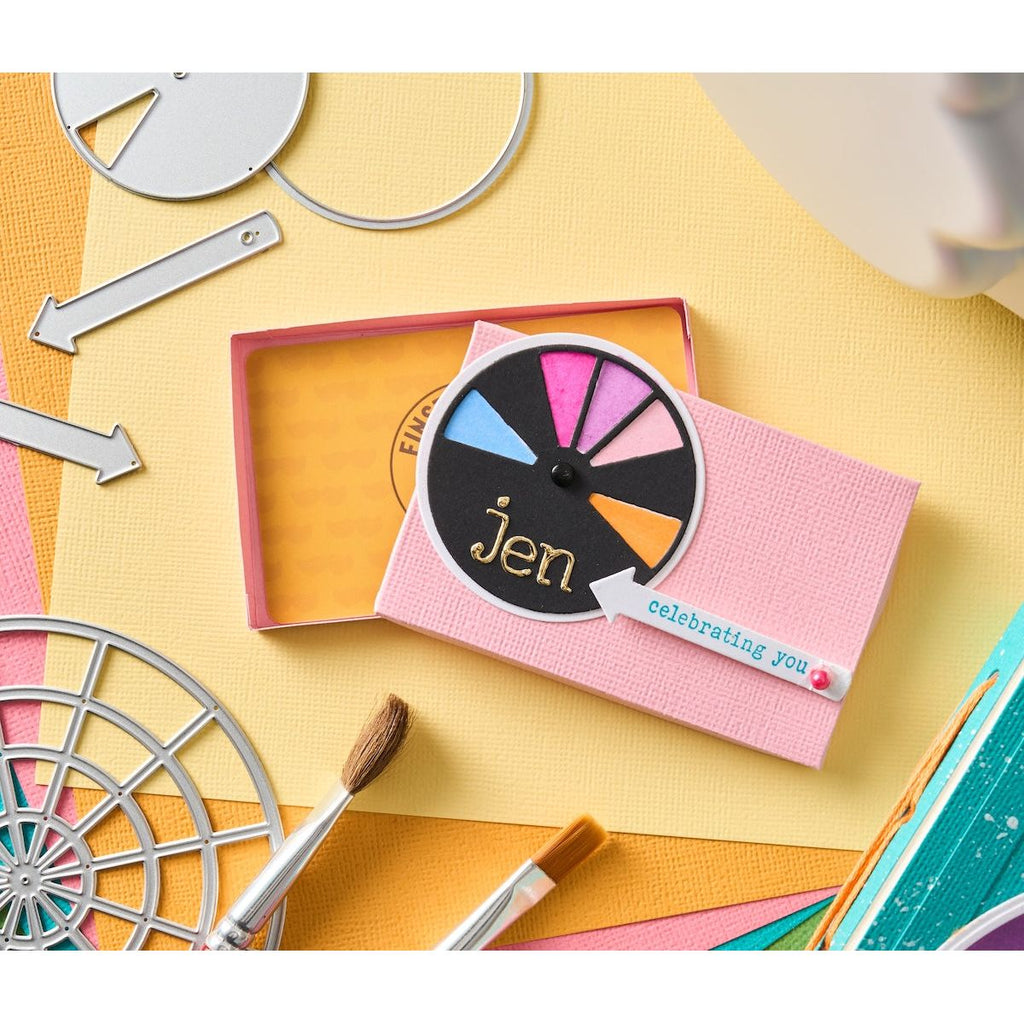 Sizzix Rainbow Wheels Thinlits Dies 666880 celebrating