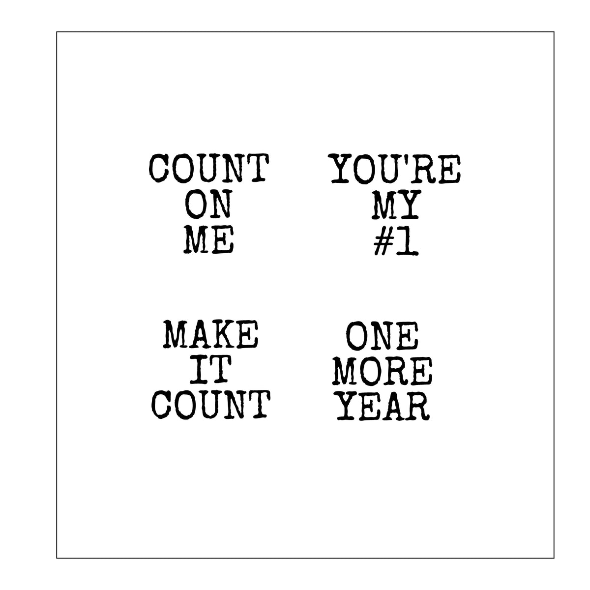 Sizzix Recount Stamp and Die Set 667214 sayings