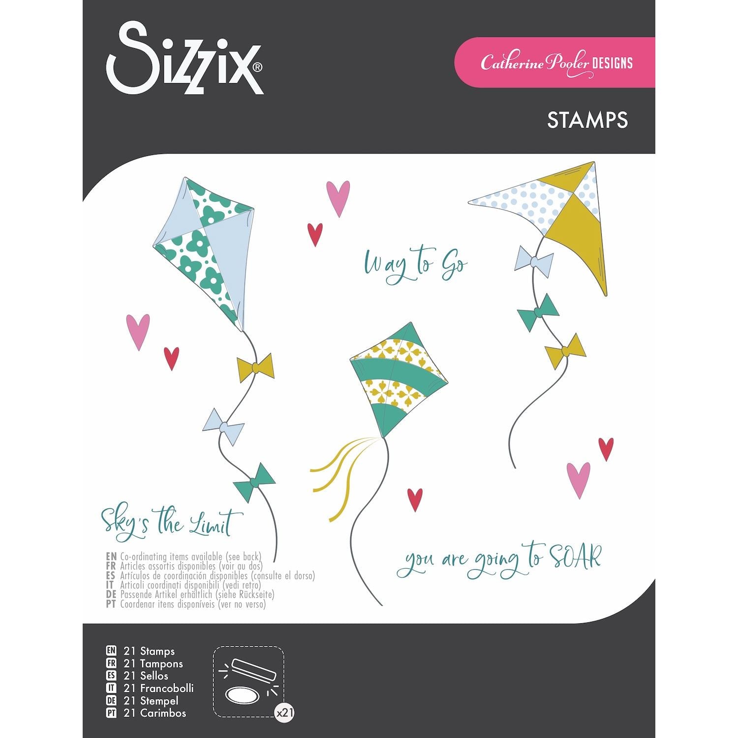 Sizzix Sky’s The Limit Clear Stamps 666831