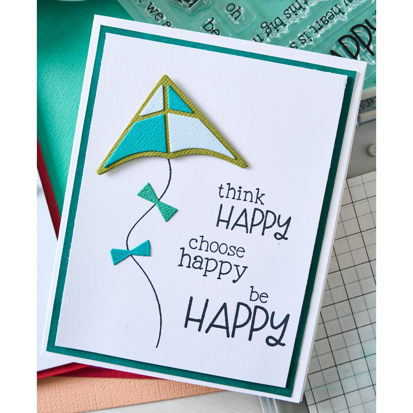 Sizzix Sky’s The Limit Clear Stamps 666831 happy