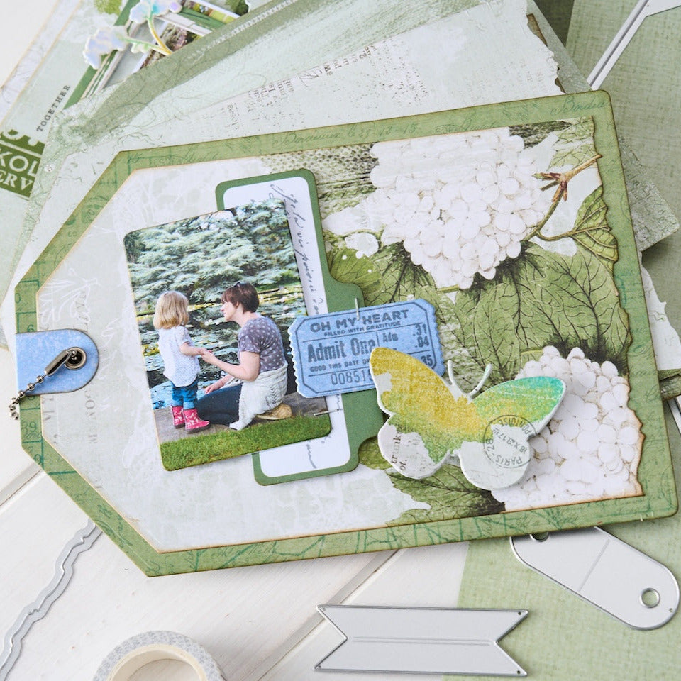 Sizzix Snap and Swap Large Tags by 49 and Market Thinlits Dies