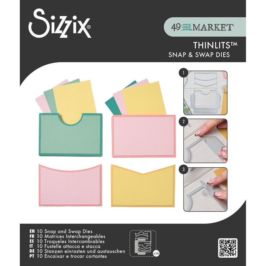 Sizzix Snap and Swap Pockets by 49 and Market Thinlits Dies 666877
