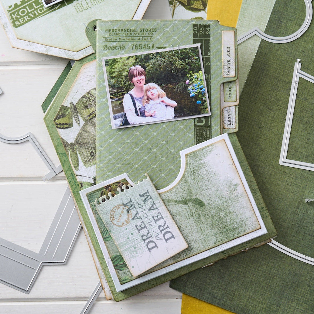Sizzix Snap and Swap Pockets by 49 and Market Thinlits Dies 666877 dream