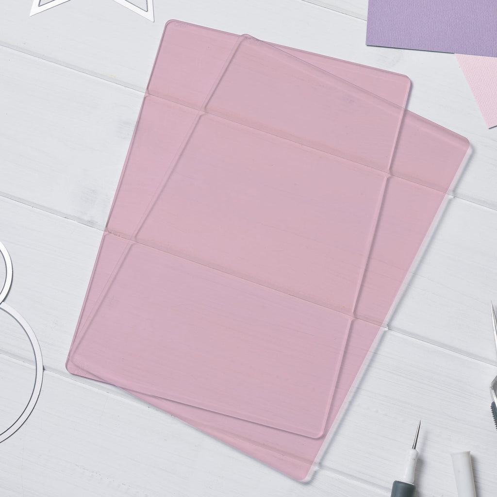 Sizzix Standard Cutting Pads Lilac 667260 close up of pair