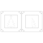 Sizzix Star on Top Mini Layered Stencils Print and Pattern 667170 tree