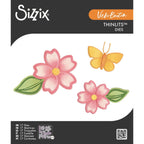 Sizzix Stitched Floral Thinlits Die Set 667164