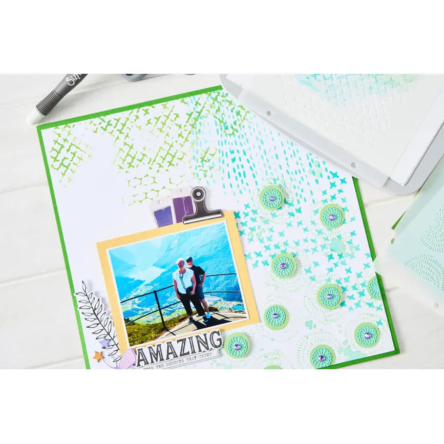 Sizzix Stitched Florals A5 Stencils 667162 amazing