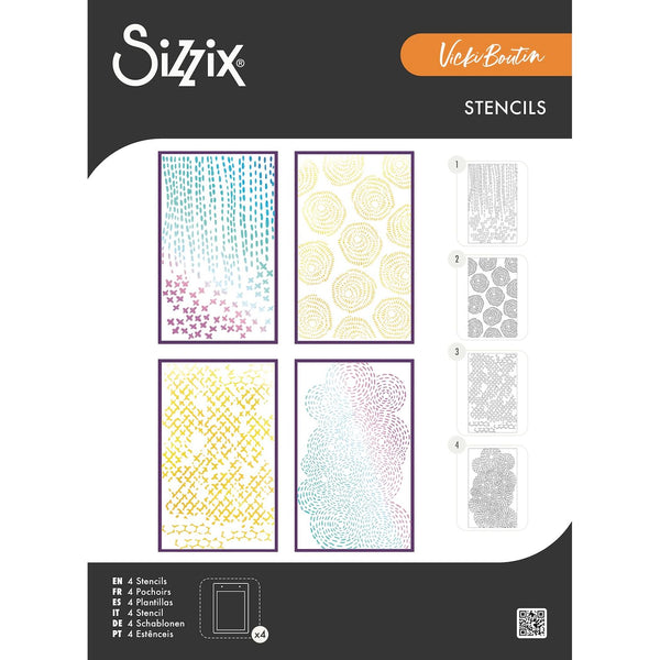 Sizzix Stitched Florals A5 Stencils 667162 – Simon Says Stamp
