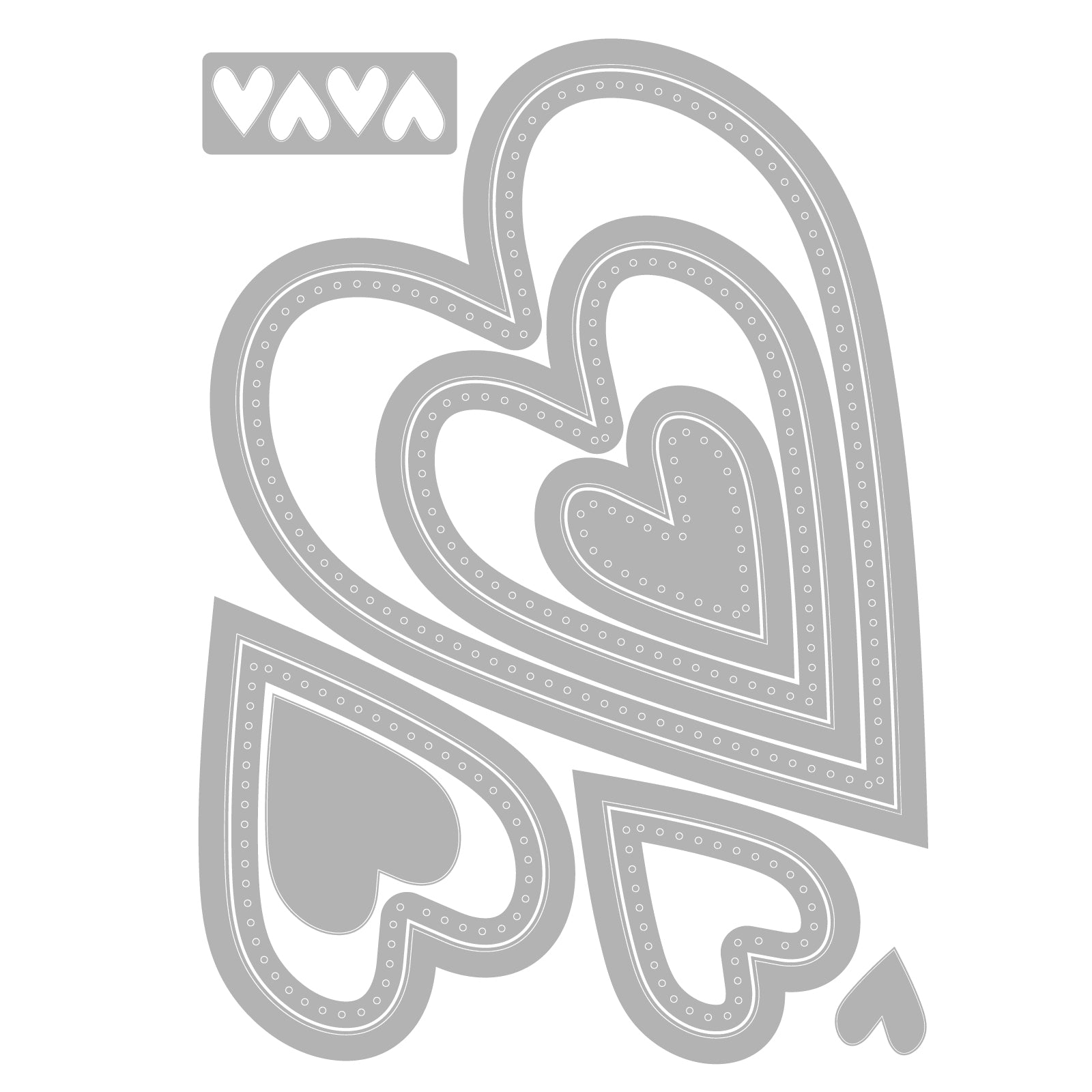 Sizzix Stitched Hearts Framelits Dies 666813 – Simon Says Stamp