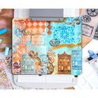 Sizzix Studio Build It Stamps and Stencils 666957 journal