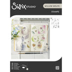 Sizzix Studio Floral Frames and Mini Flowers Clear Stamp Set 666925