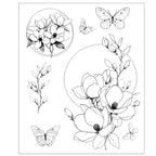 Sizzix Studio Magnolia Clear Stamp Set 667027 pieces