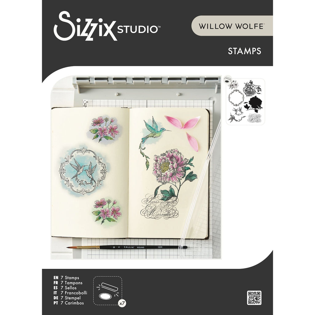 Sizzix Studio Ornamental Medallions Clear Stamp Set 667127