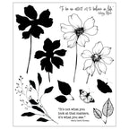 Sizzix Studio Wild Blooms Clear Stamp Set 667095 pieces