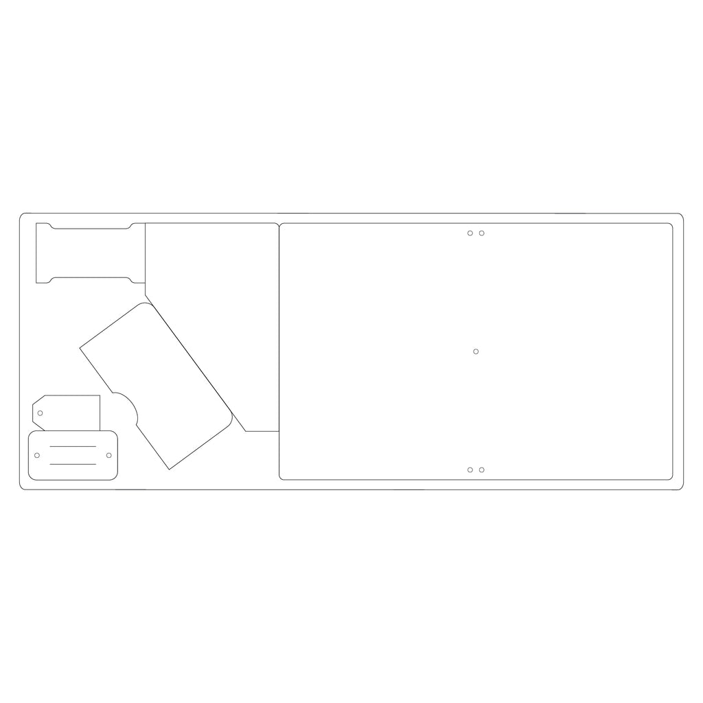 Sizzix Travelers Notebook Cover Bigz XL Die 663626 line art
