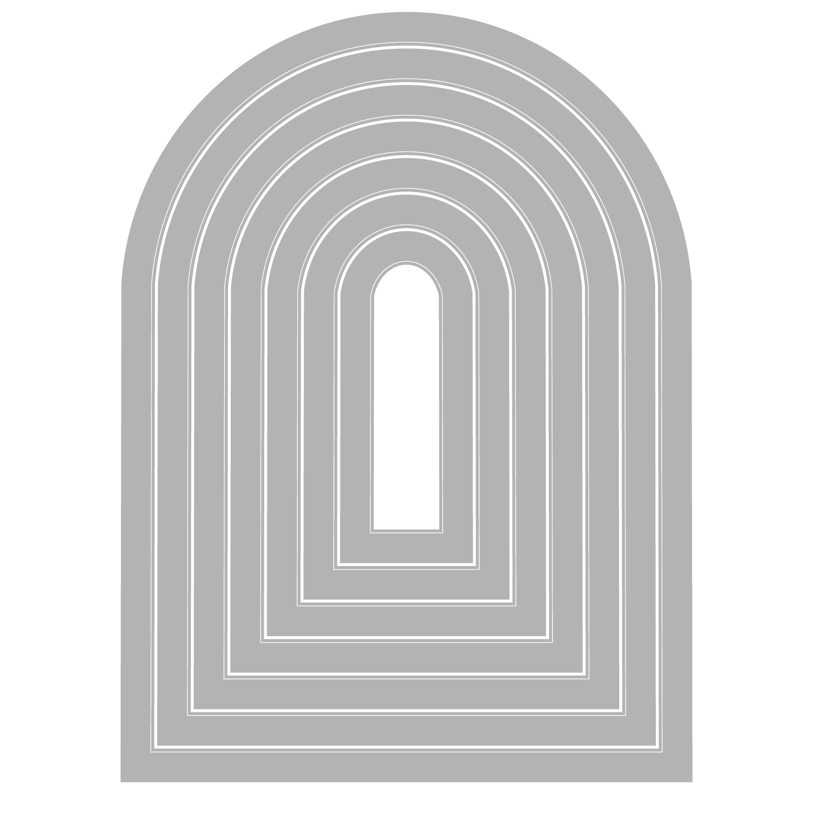 Sizzix Tunnel Arches Framelits Dies 666980 line art