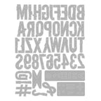 Sizzix Typography Thinlits Die Set 667050 letters